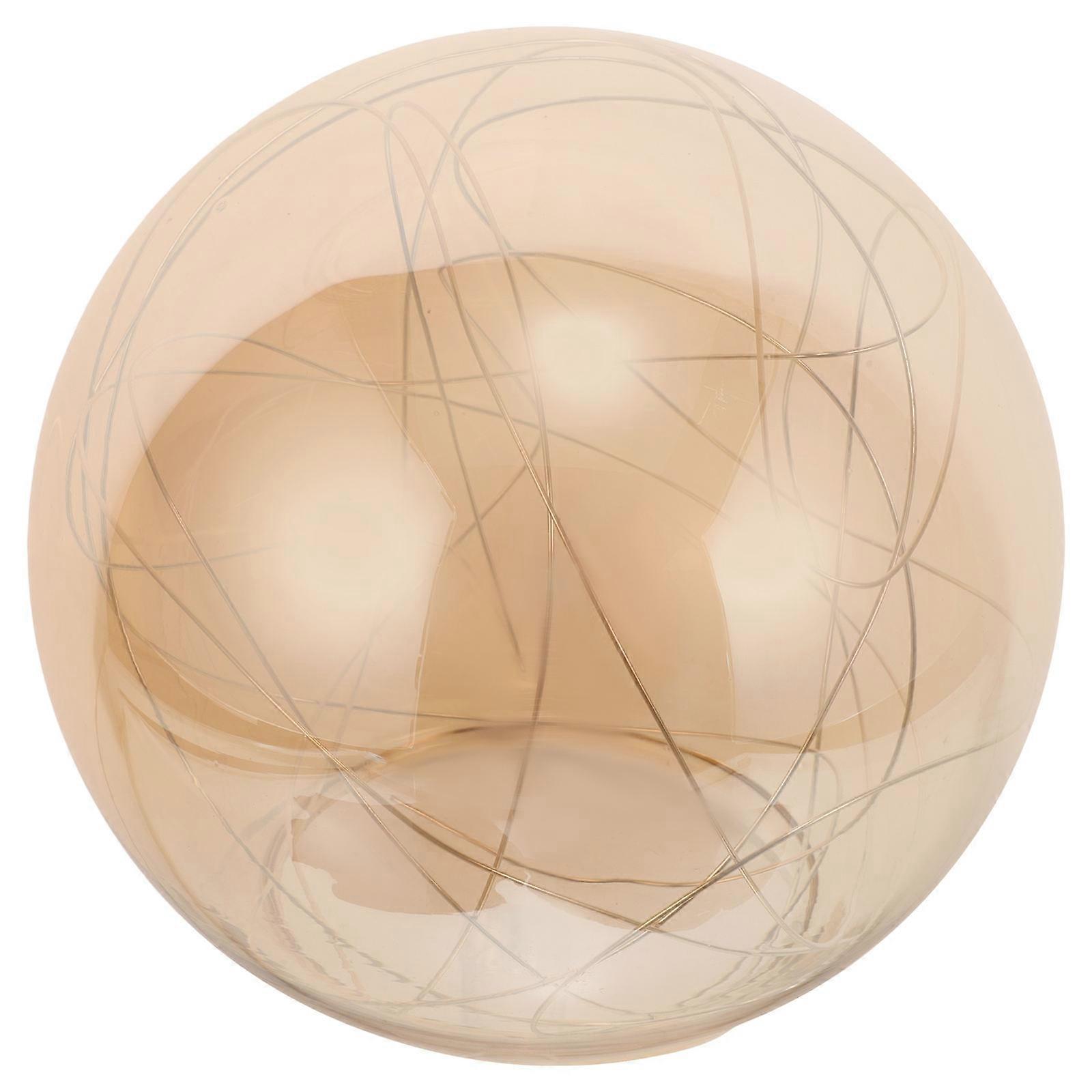 Glass Globe Lamp Shade Replacement Round Light Diffusion Wire Decorative Chandelier Lampshade 1Pack