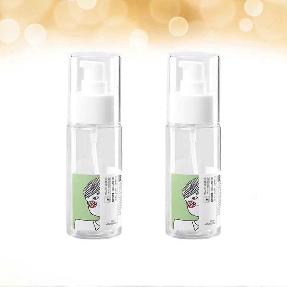 Travel Size Empty Bottles Dispenser Bottle Cosmetic Container for Travel Daily Use 30ml Compact Design 2Pcs
