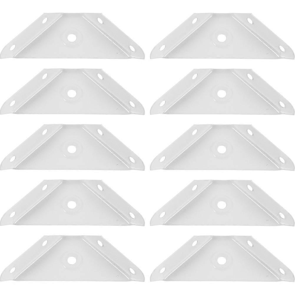 Angle Support Brackets Cabinet Brackets Corner 10.00X5.00X2.00CM Three-Sided Fixing 20Pcs