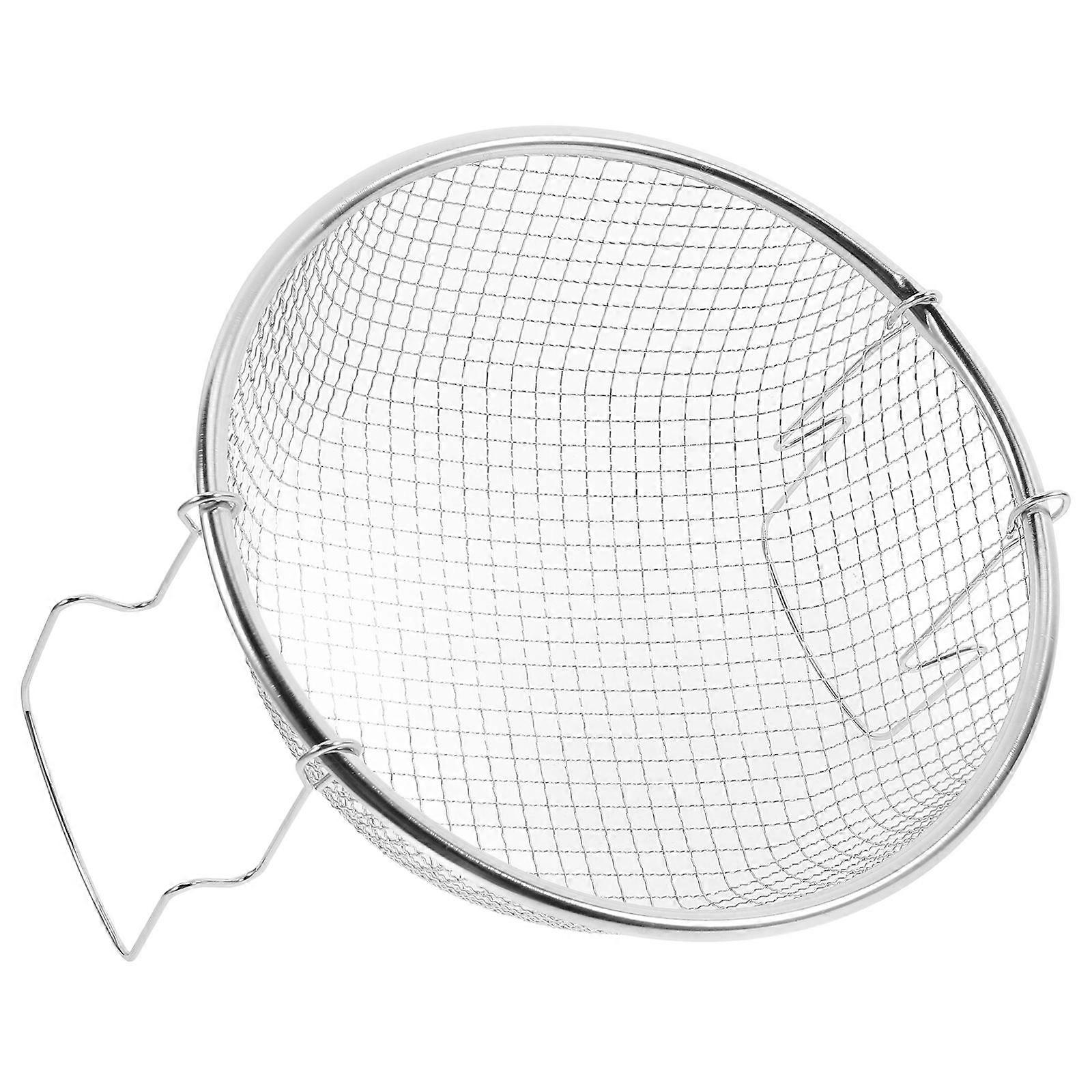 Stainless Steel Multi Functional Fry Basket Round Strainer for Deep Frying, Rinsing Vegetables, and Draining Pasta – Kitchen Tool for Home and