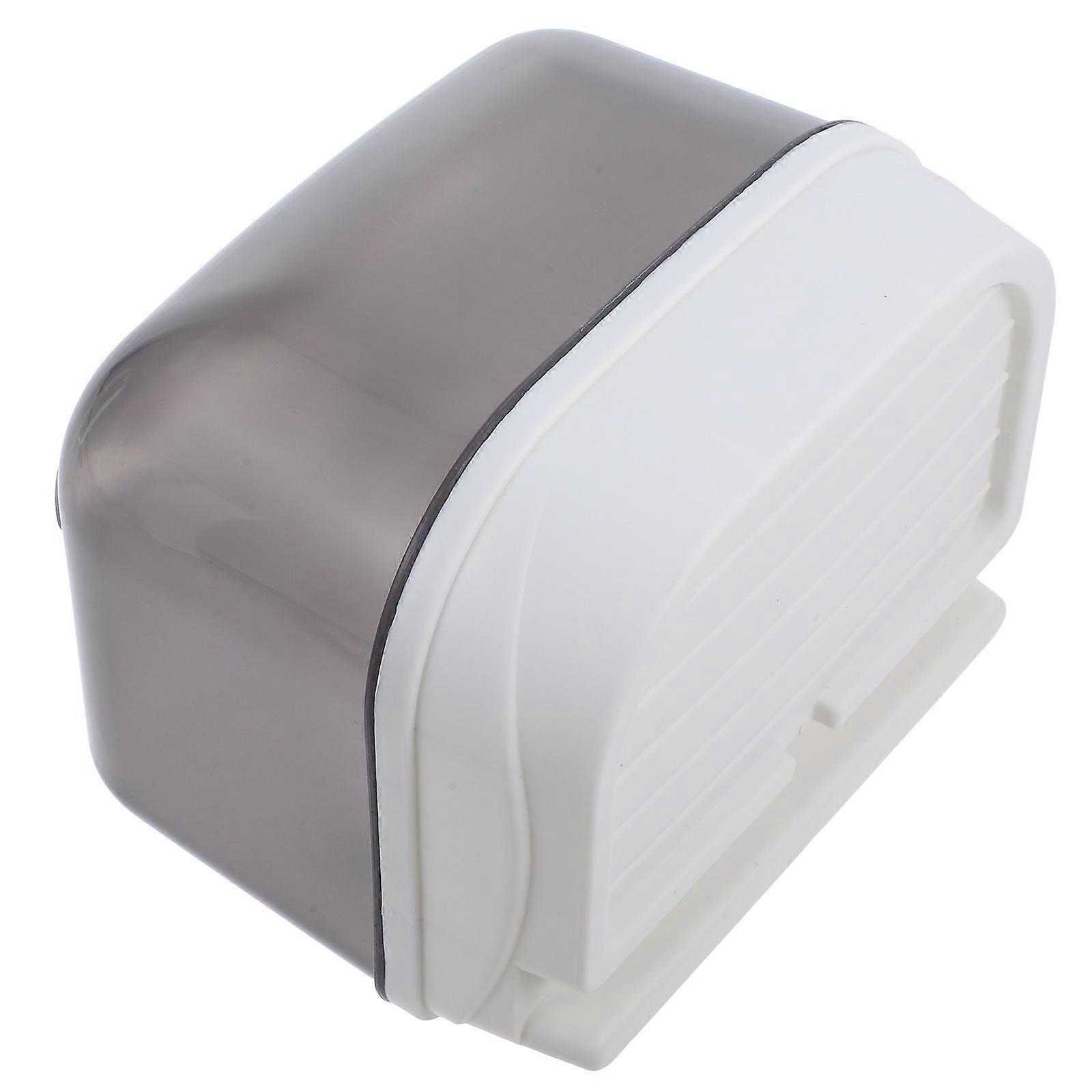 Wall Mounted Tissue Holder with Storage Box, Compact Bathroom Paper Towel Dispenser, Easy Adhesive Installation, Sleek Design for Organized Washroom,