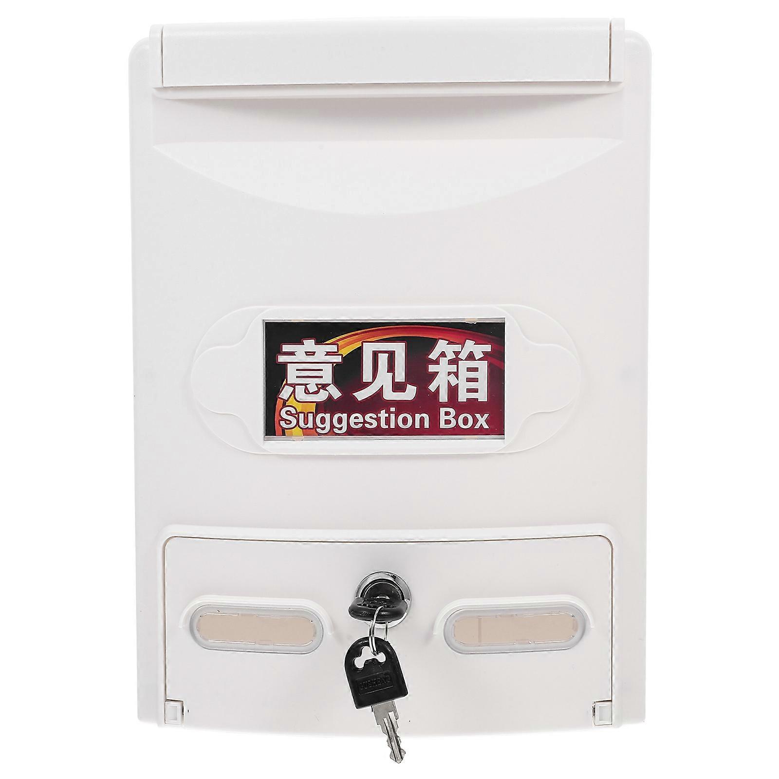 Suggestion Box With Slot Ballot Box For Business 29.10X21.60X8.50CM Collect Feedback Secure 1Pack
