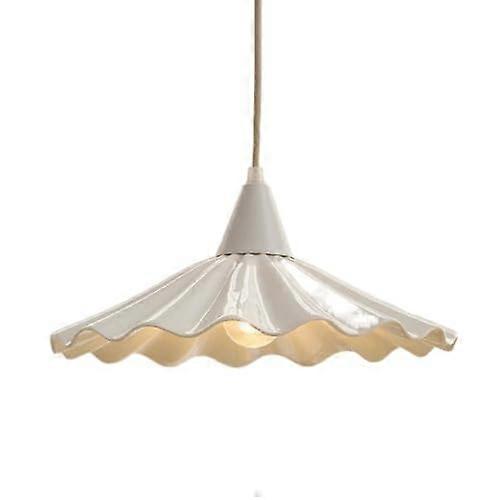 Nordic industrial pendant light with E27 socket, ceramic lamp for bedroom