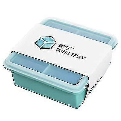 8 Grids Silicone Ice Cube Tray Tool With Lid