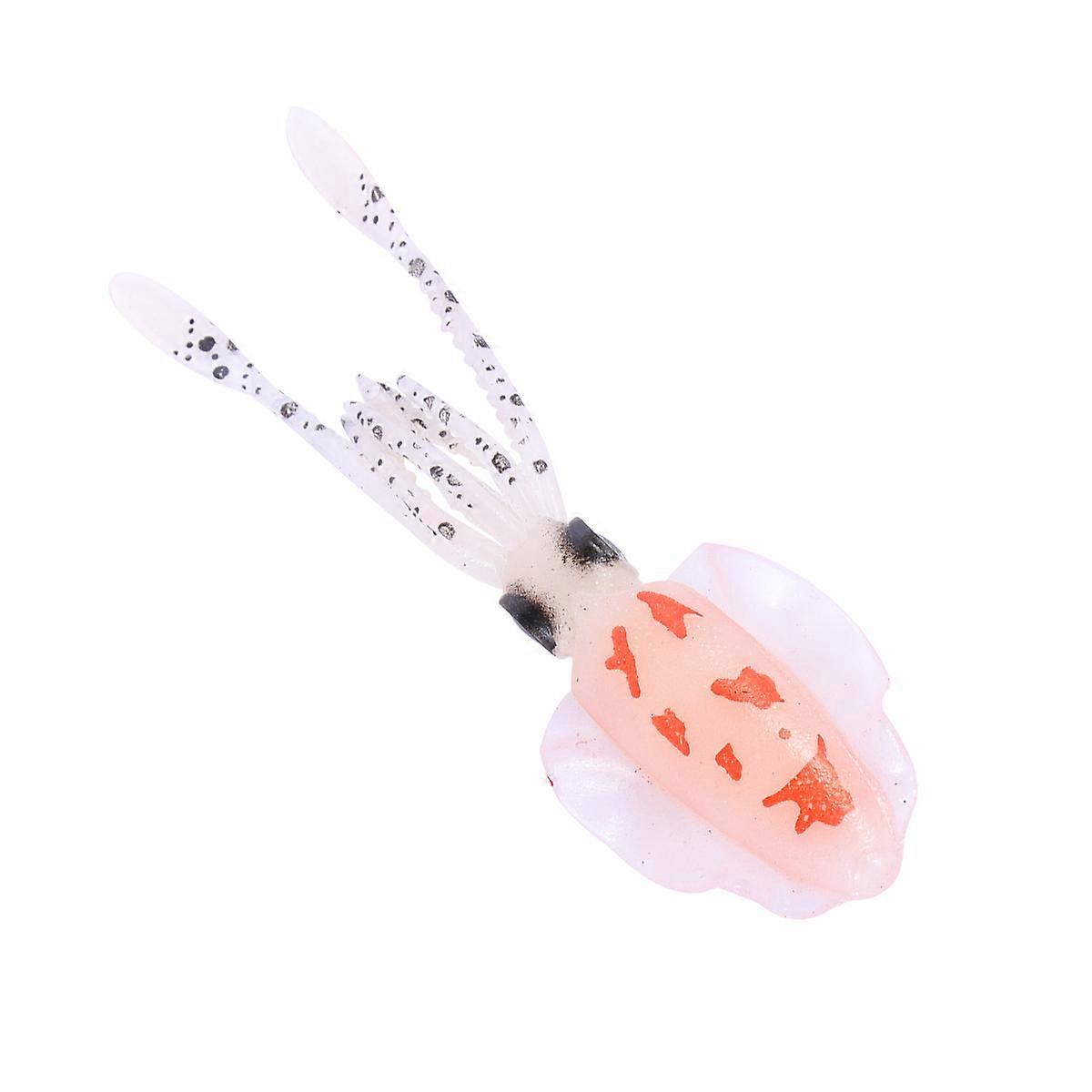 Artificial Squid Lures Floating Luminous Deep Sea Fishing Bait 15Cm Pvc Attract Fish 1Set
