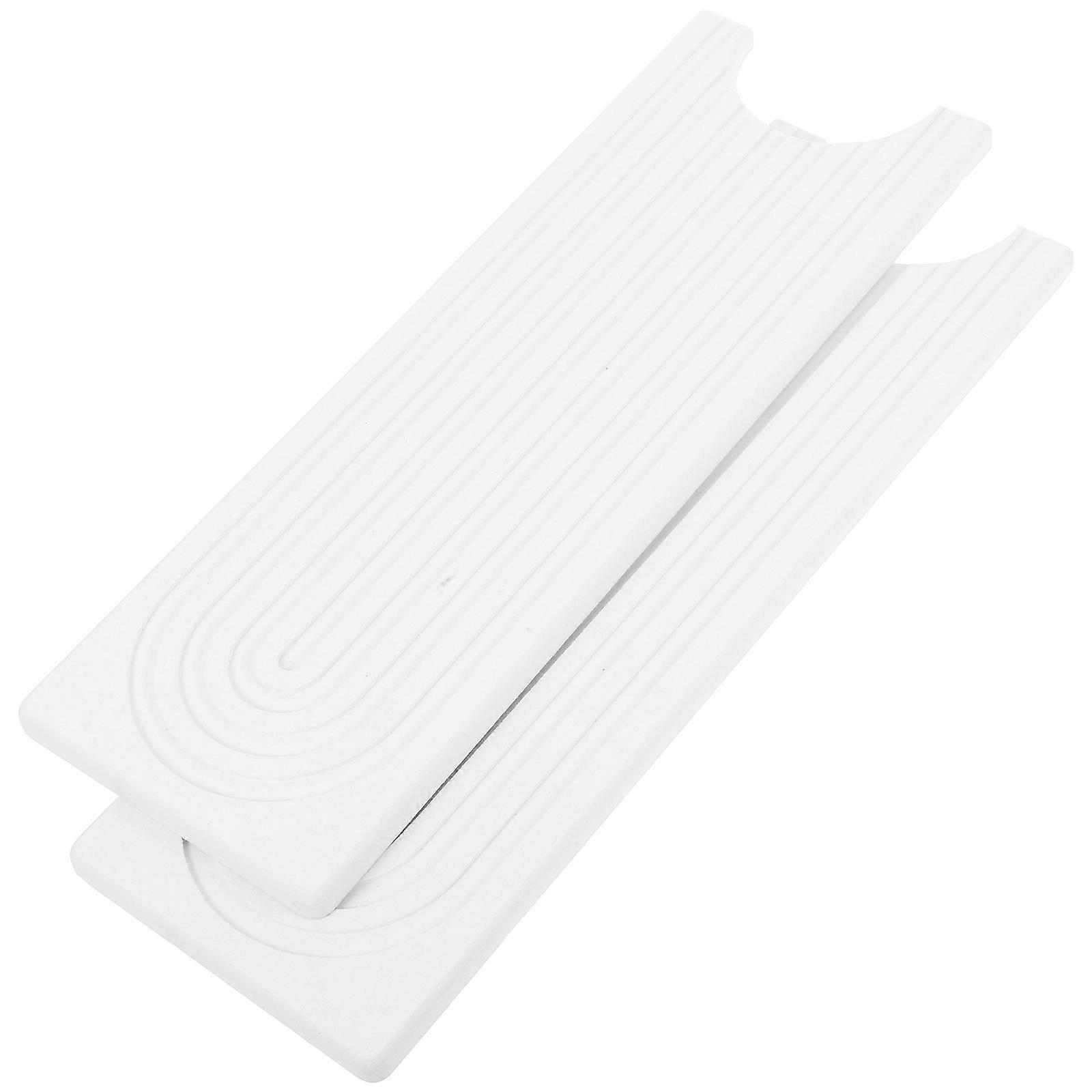 Diatomite Kitchen Sink Splash Guard Mat – Quick Drying Drip Catcher Tray for Faucets – Water Absorbent Holder for Cups & Sponges – White Square Design