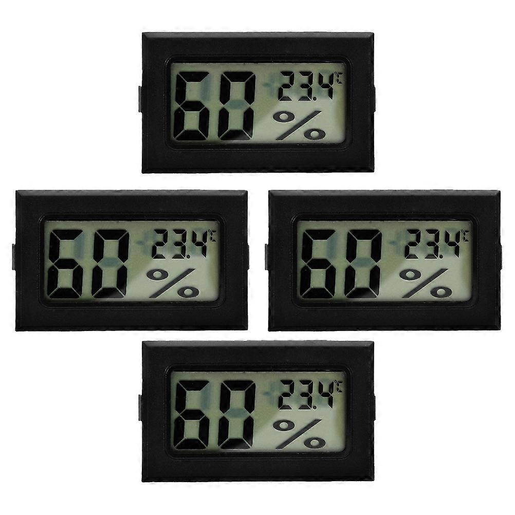 Mini thermomètre hygromètre numérique - Écran LCD 4PCS pour la surveillance de l’humidité et de la température intérieures dans les serres, les placards, les réfrigérateurs et