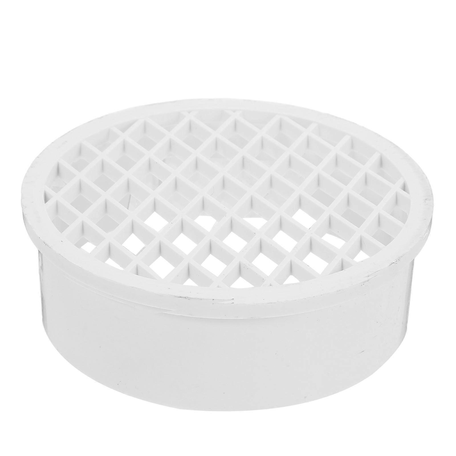 PVC Floor Drain Cover Smooth Water Flow Round Shape For Homeowners Bathroom Use 1Pack