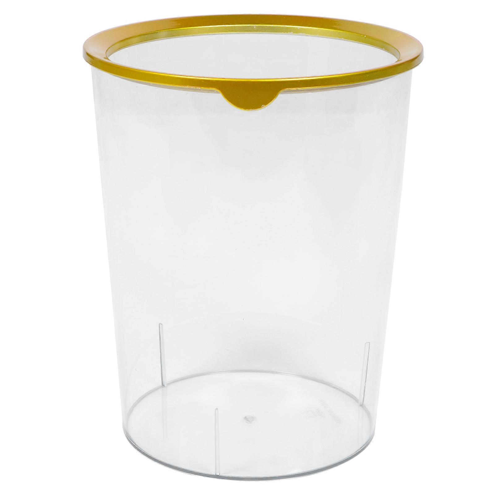 Office Waste Basket Plastic Trash Can Large Capacity Storage Daily Use 10.8X8.5X8.5in 1Pcs
