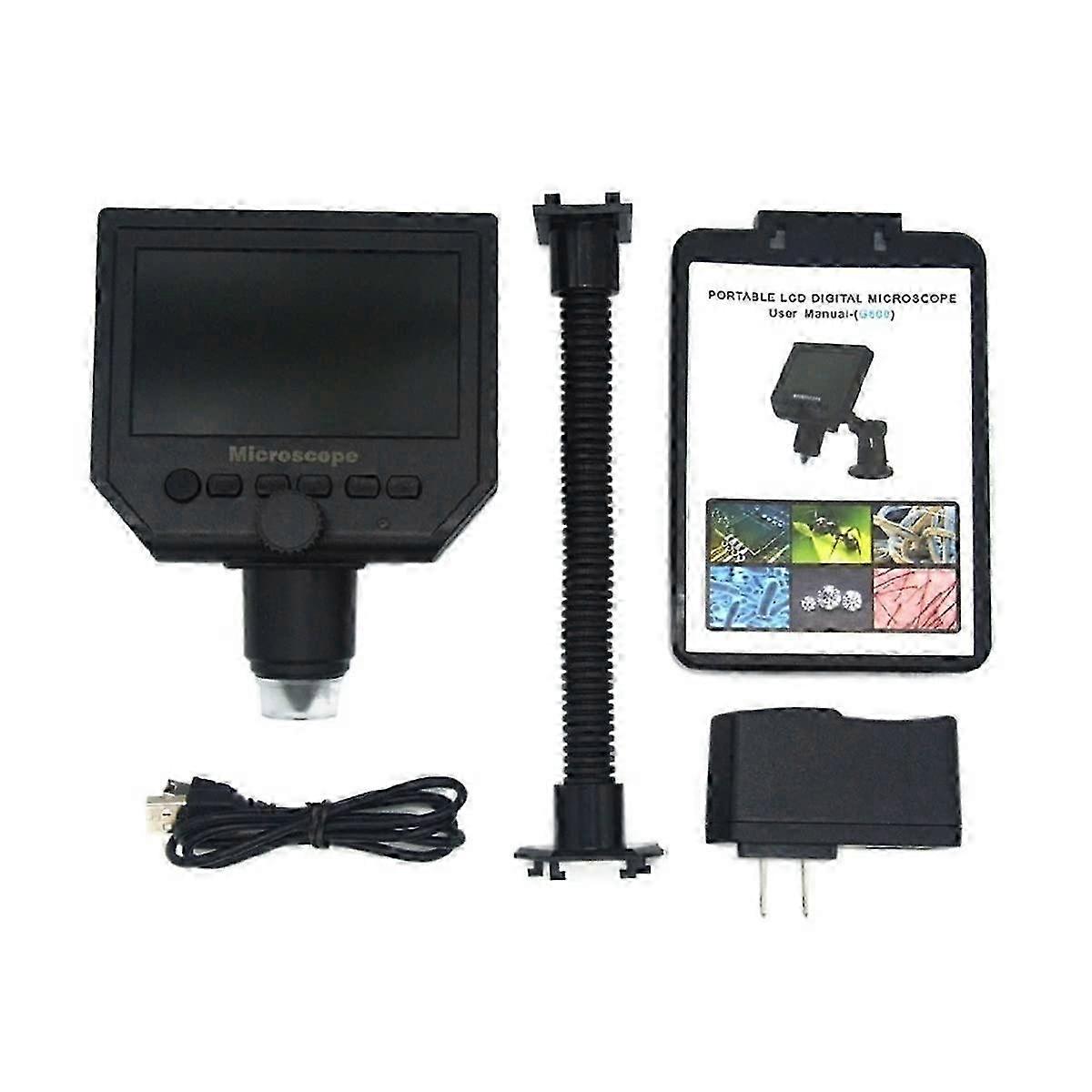 Lab Microscope Slides for Compatible Brands with 600X Electronic USB Microscope Digital Video Camera and 4.3 Inch LCD Display, Ideal Microsc