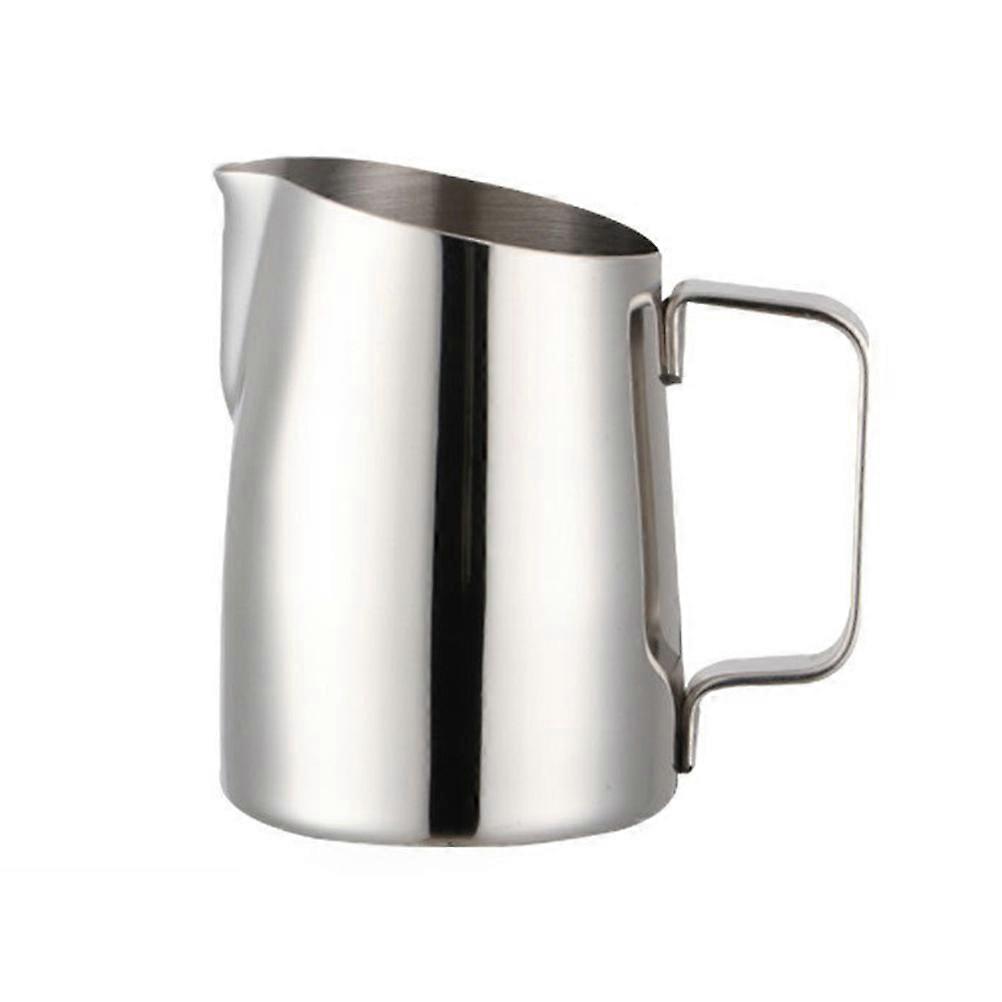 Thickened Coffee Frothing Pitcher Silver 8x8x10cm 1Pack