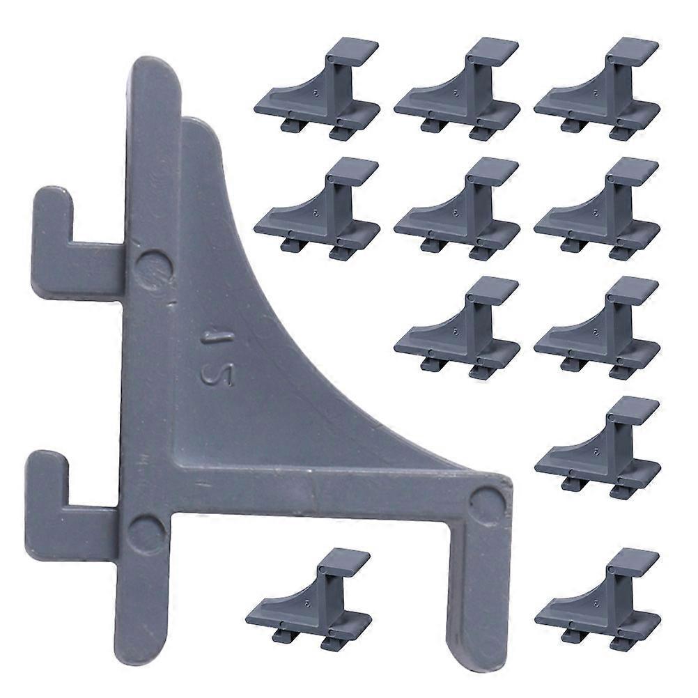 Fridge Sliding Drawer Secure Shelf Support Grey 300X200X110 Cm Plastic 24Pack