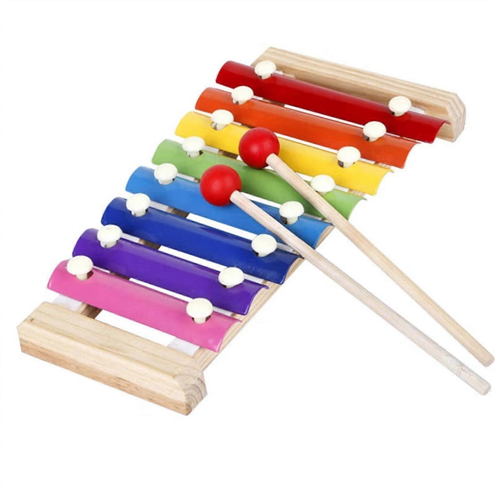Eight-Tone Hand Tapping Xylophone Musical Percussion Instrument With Clear Sound And Full Tone for Adults and Kids