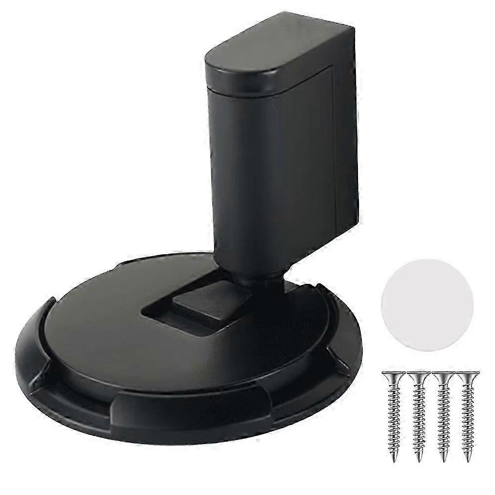 Windproof Mechanical Door Stopper Lock for Exterior Use - Adjustable Height, No Punch Required