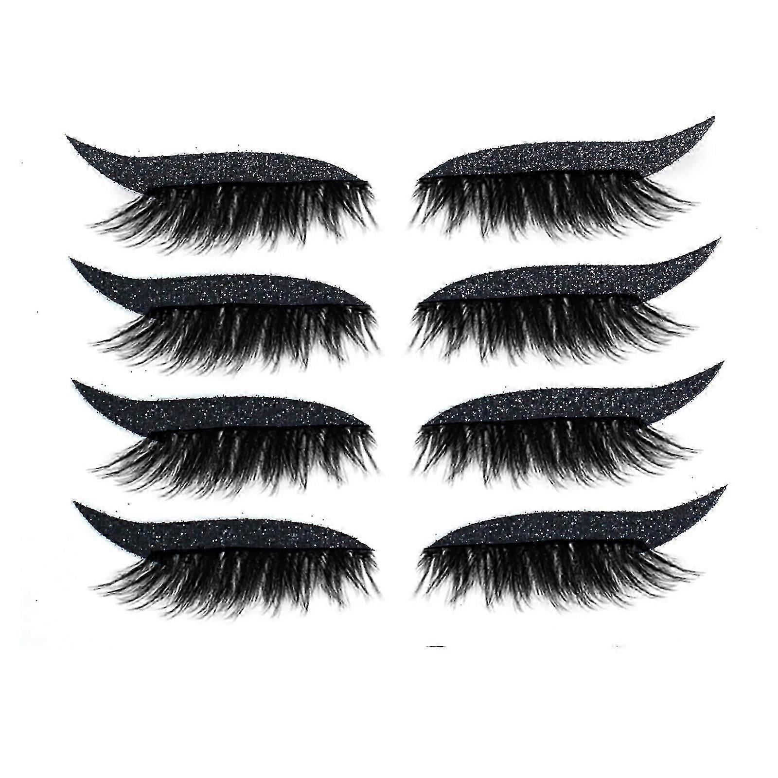 Glitter Lashes Colored False Eyelashes Wispy Lashes Dramatic Lashes Cat Eye Festival Lashes Pack New Arrival