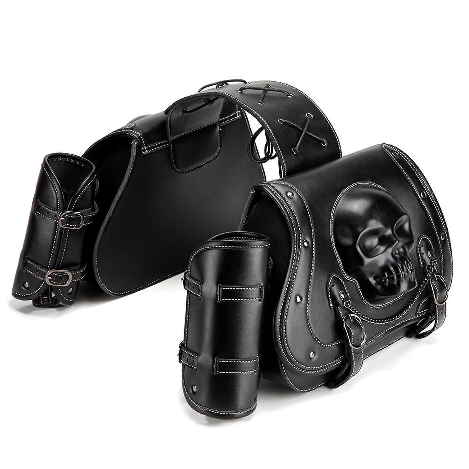 Saddle Bags For Bicycle - Waterproof Side-Mounted Tool Storage, Punk Style