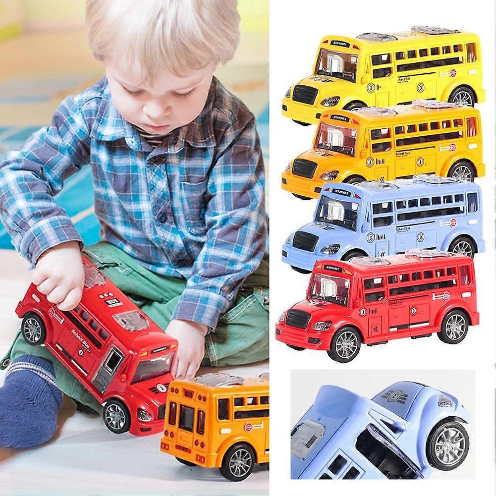Yellow (A)$ openable door bus school bus model