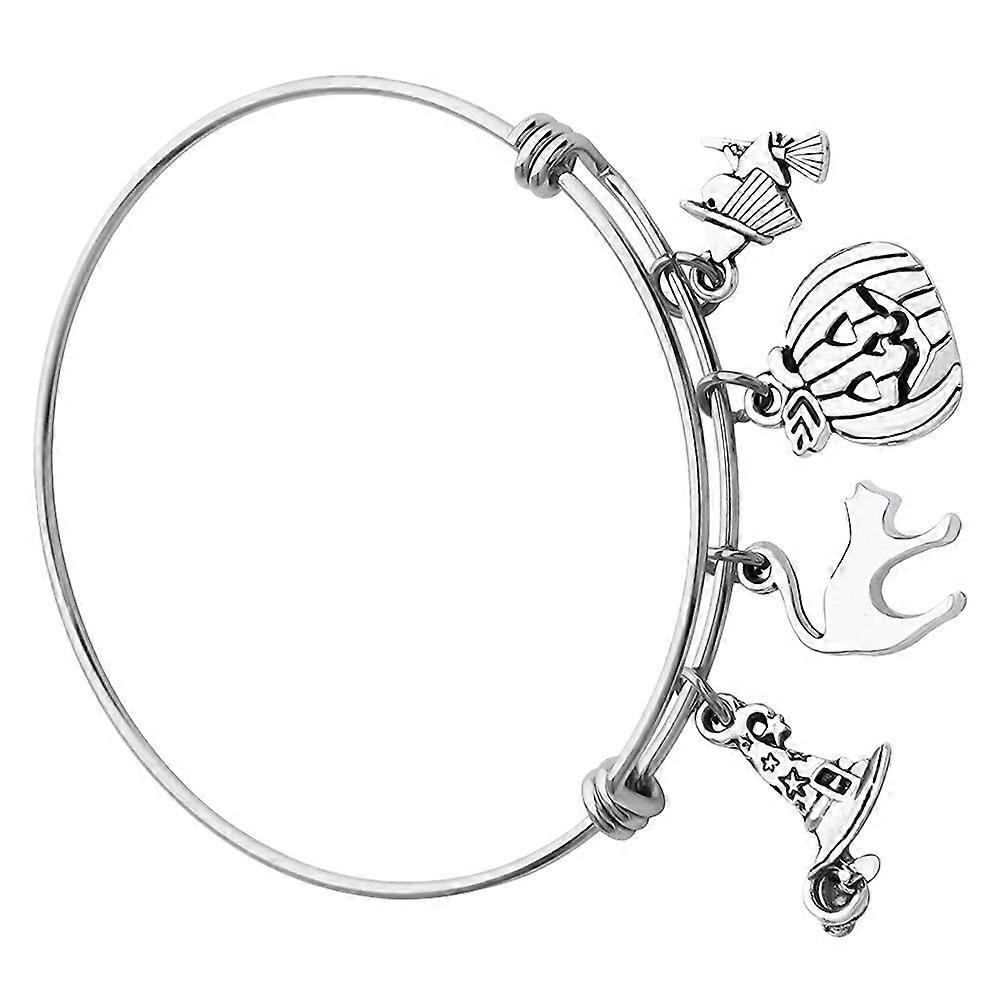 Dainty Bracelet Adjustable Jewelry Metal Bangle for Decoration Ladies Matching Bracelets Round Shape 1Pack