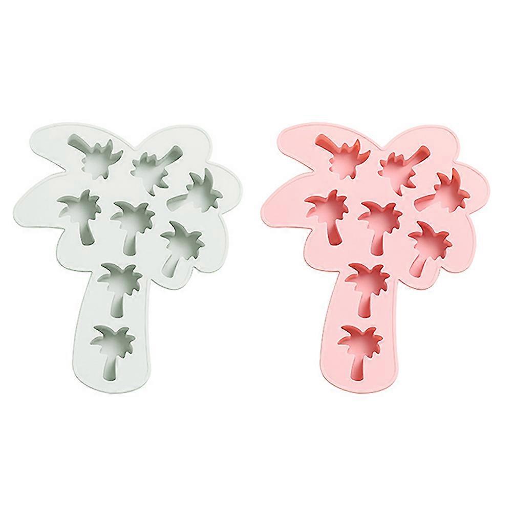 Fondant Mold Coconut Tree Shape Silicone For Professional Cake Shop Use 2Pcs