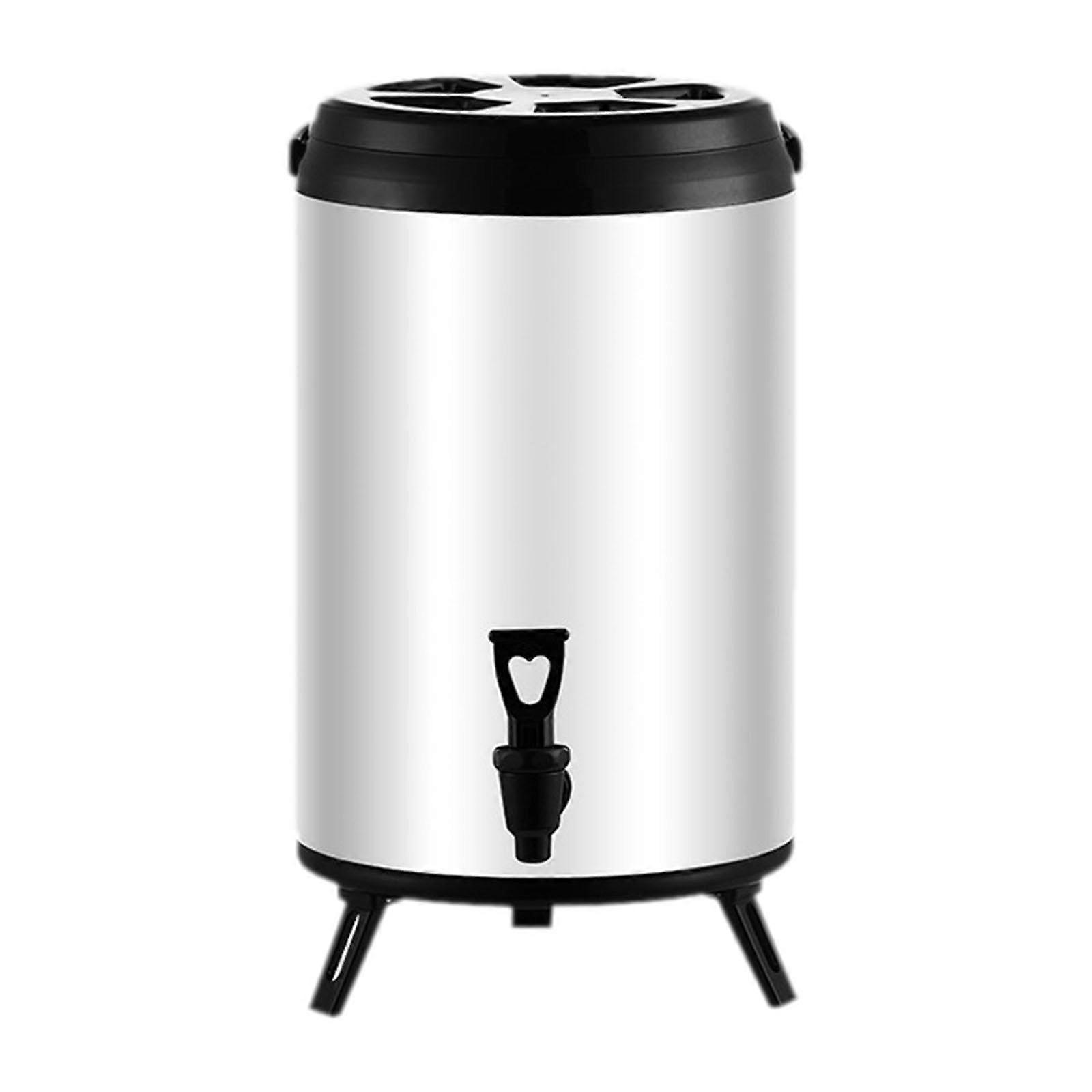 14L Insulated Beverage Dispenser for Hot and Cold Drinks, Ice Bucket, Soup and Tea Server