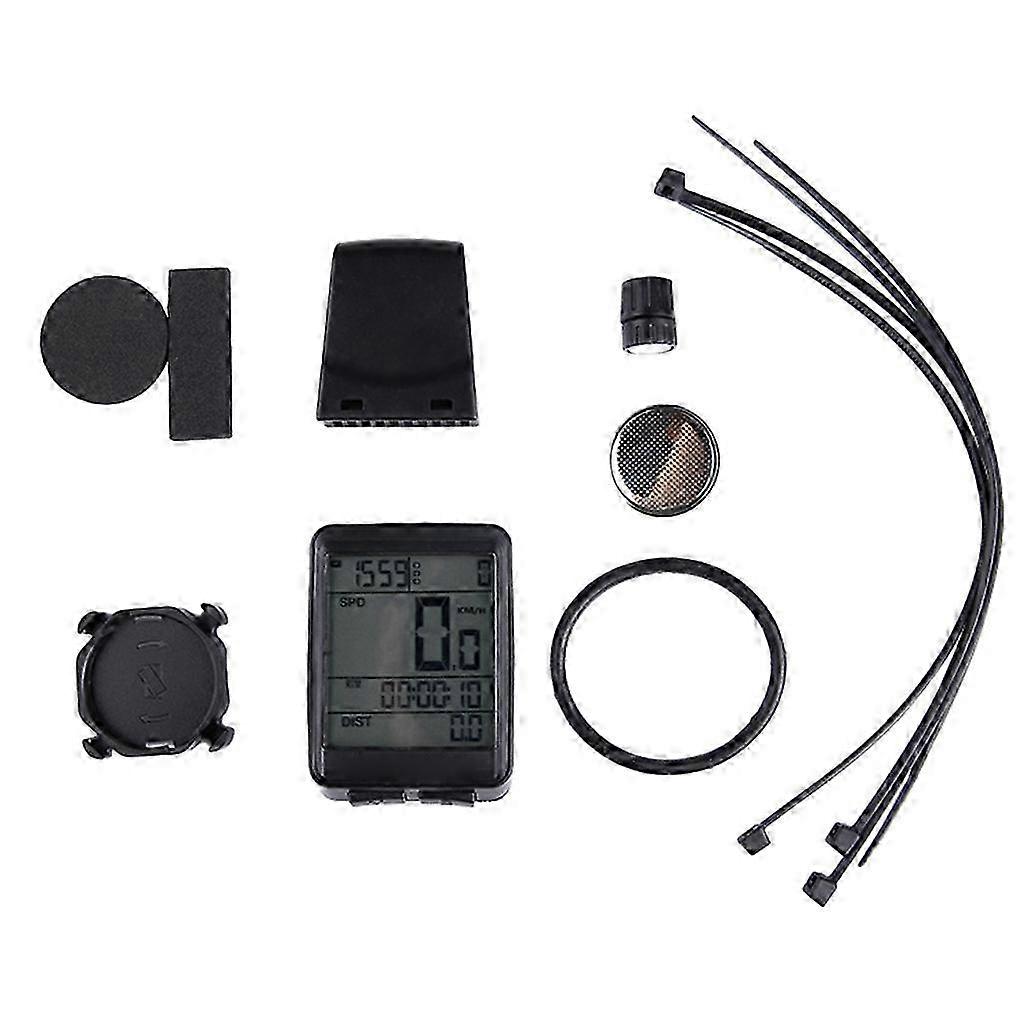 Multifunctional Bikes Computer Wireless Cycling Computer with Large LCD DisplayWhitelight SZRH A-X