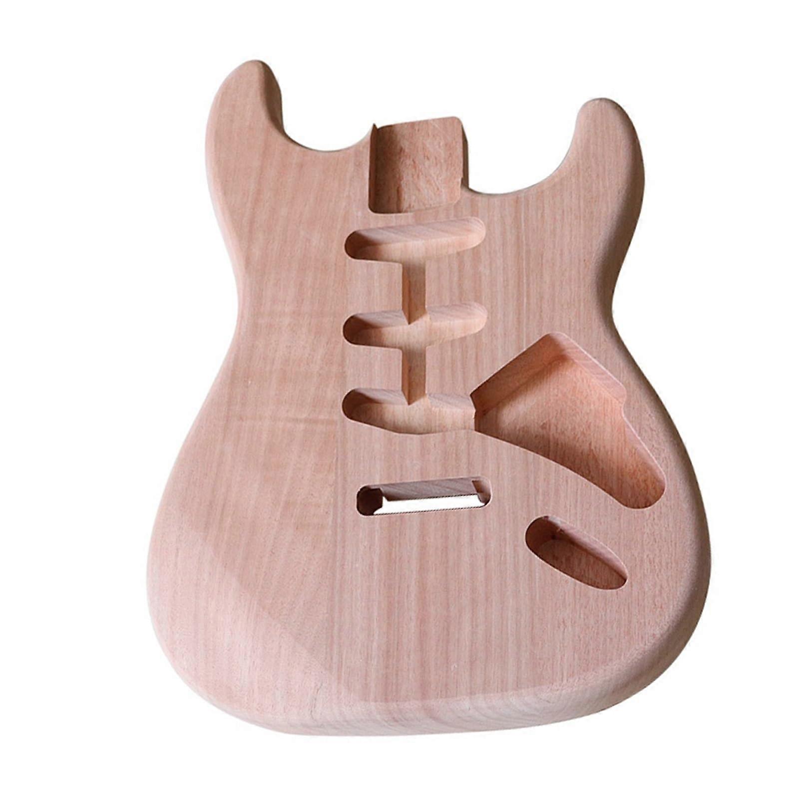 DIY Guitar Kit - Three Single Cut Mat Wood Color Guitar Body for Custom Modifications and Instrument Accessories