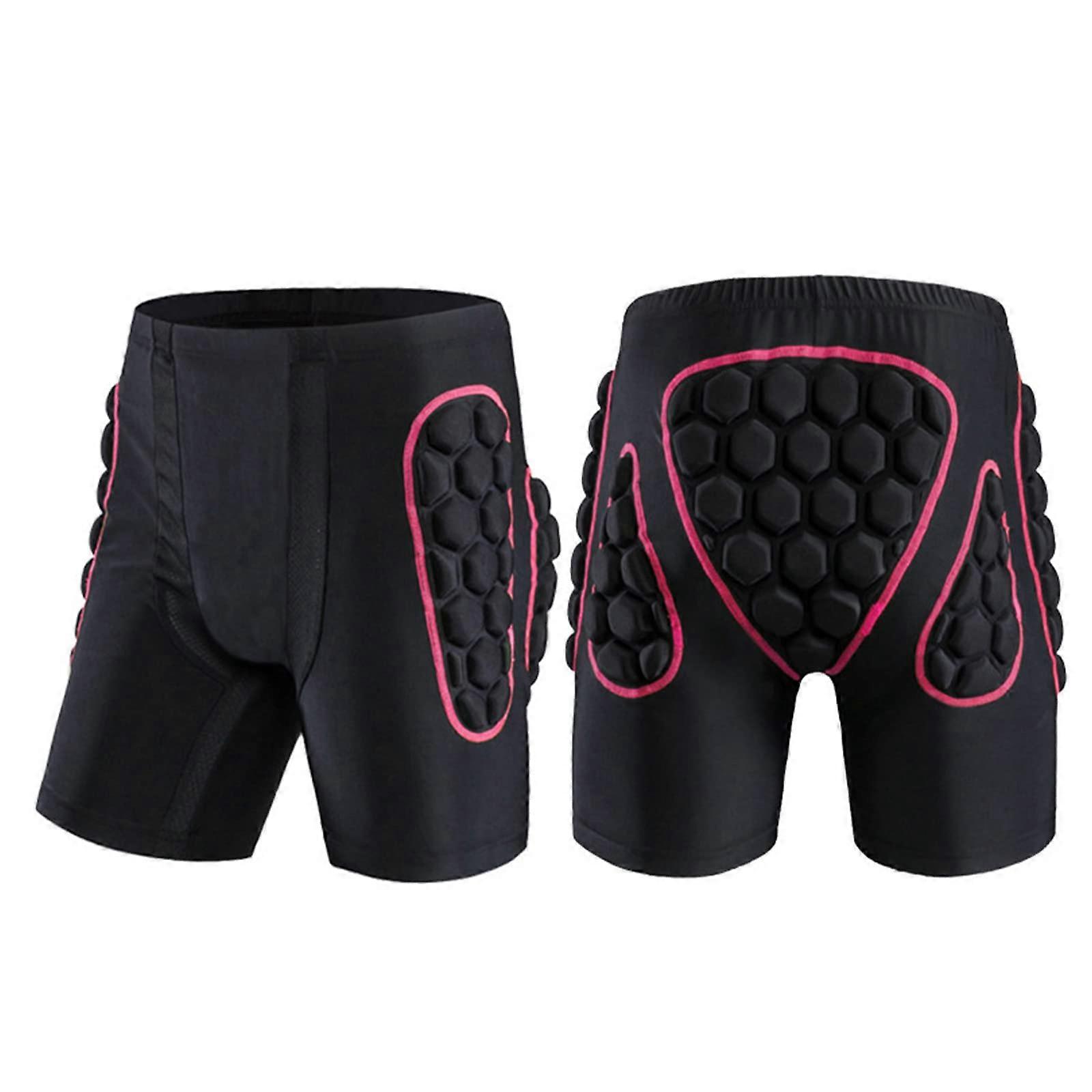 Women's Hip Protector Padded Ski Snowboard Shorts with Coccyx and Back Padding, Size M (Waist 56-78cm)