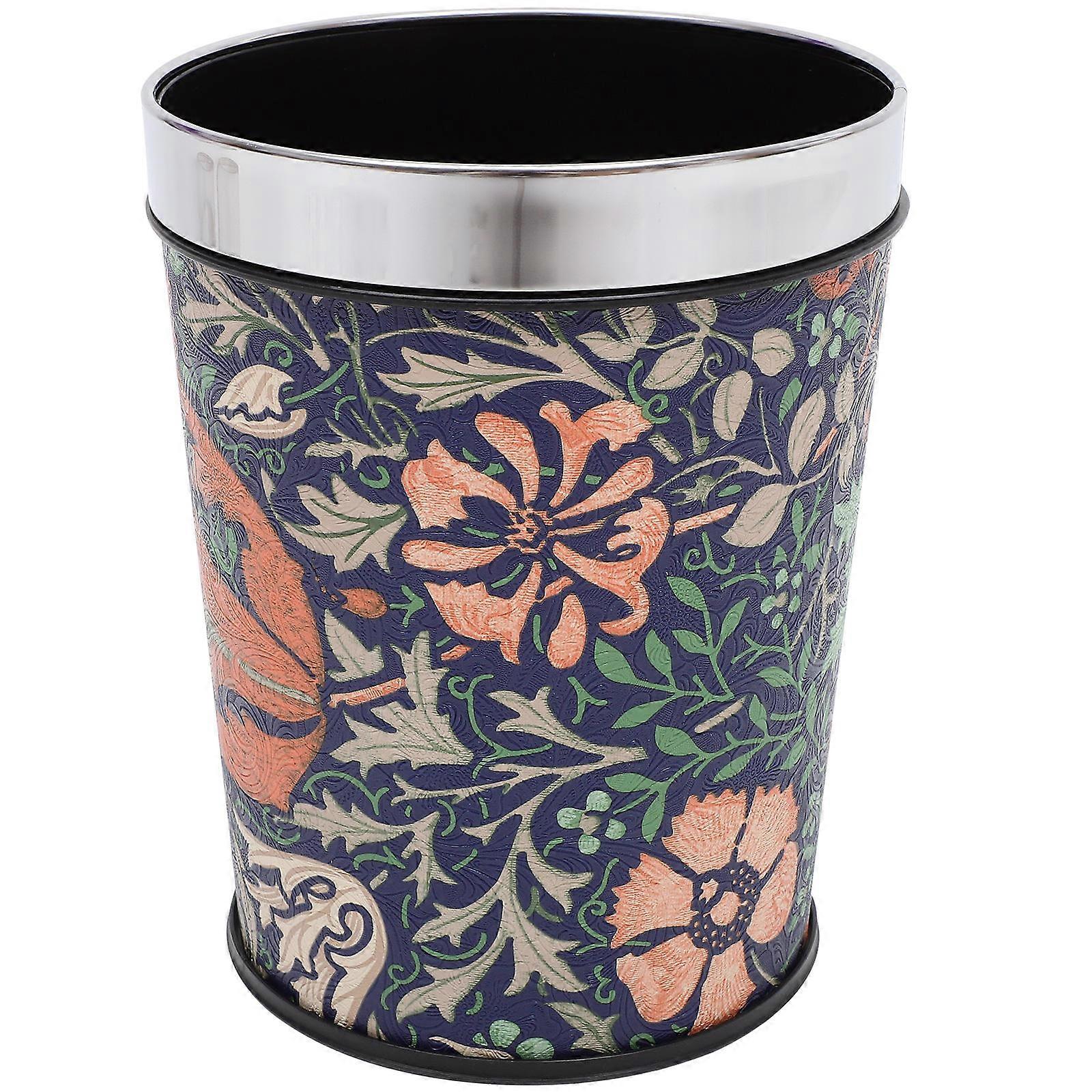 Trash Can Bin Garbage Container Bedroom Office Waste Paper Storage Large Capacity Material 1Pack