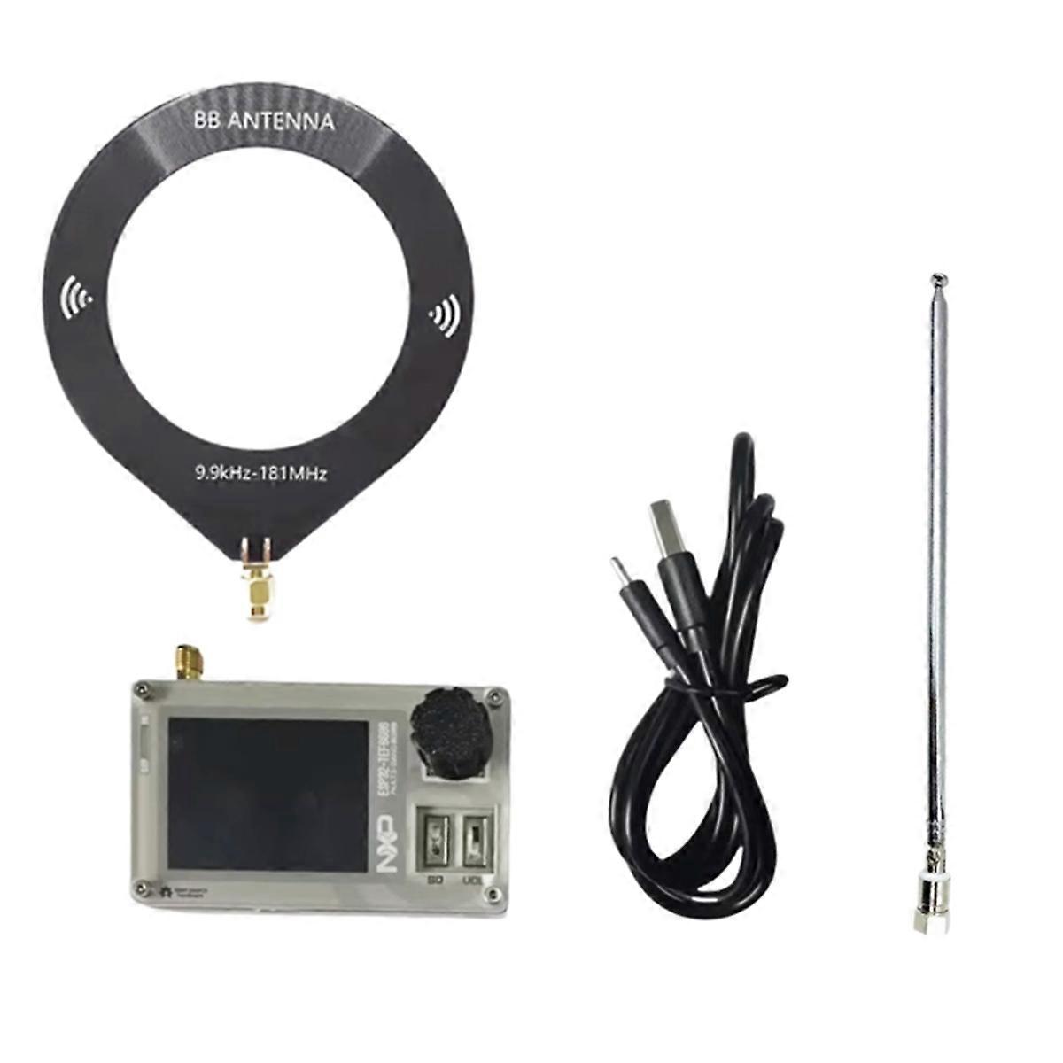 Mini radio TEF6686 avec antenne ESP32 Radio pleine bande FM/LW/MW/SW Radio Radio IPS 2,0 pouces