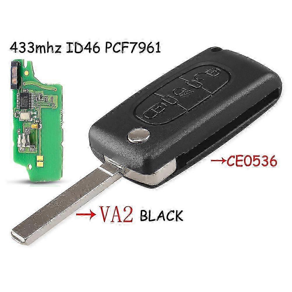 Kluczyk do Citroen C2 C3 C4 C5 C6 C8 VA2/HCA