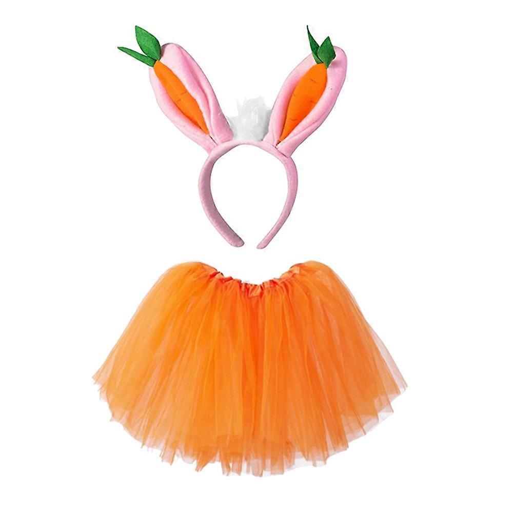 Tutu For Girls Childrens Tutu Skirt Set Plush Material Stage Performance Lovely Design 1Set