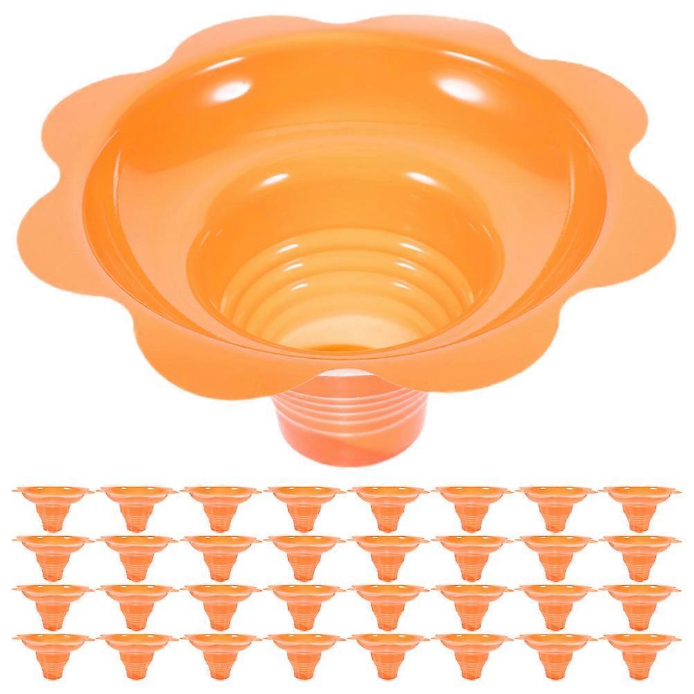 Yogurt Parfait Cups Dessert For Ice Cream Shops Capacity 4oz 250ml Orange 100Pack