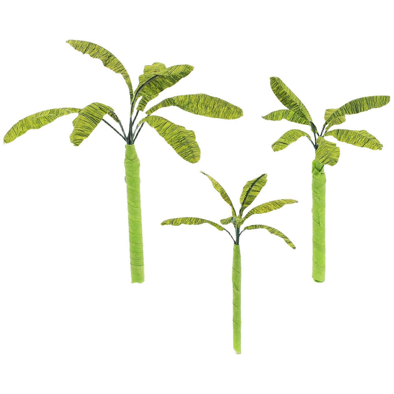 Miniatures Landscape Trees Office Display Realistic Micro Landscape Iron Wire 9cm 3Pack