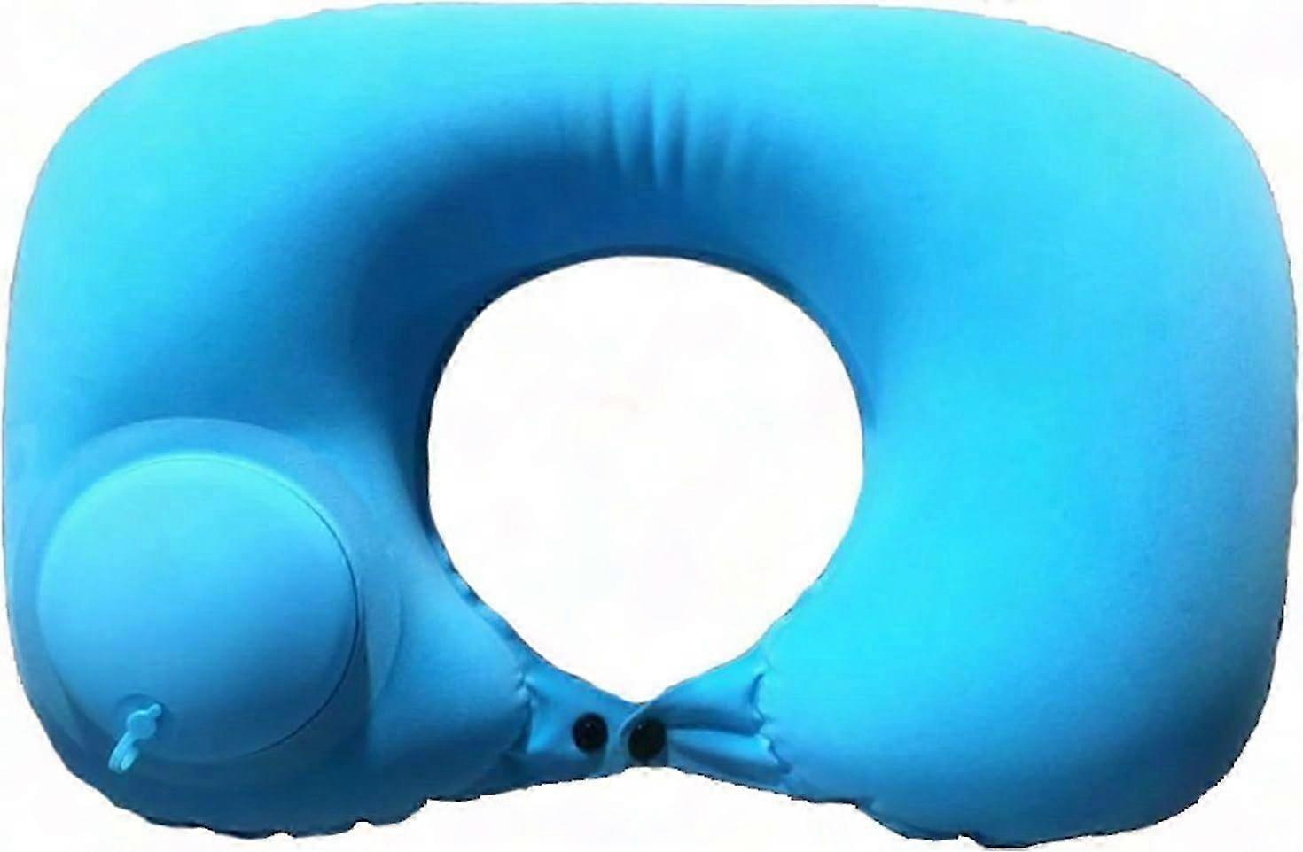 Inflatable Travel U Shape Pillow With Adjustable Buckle