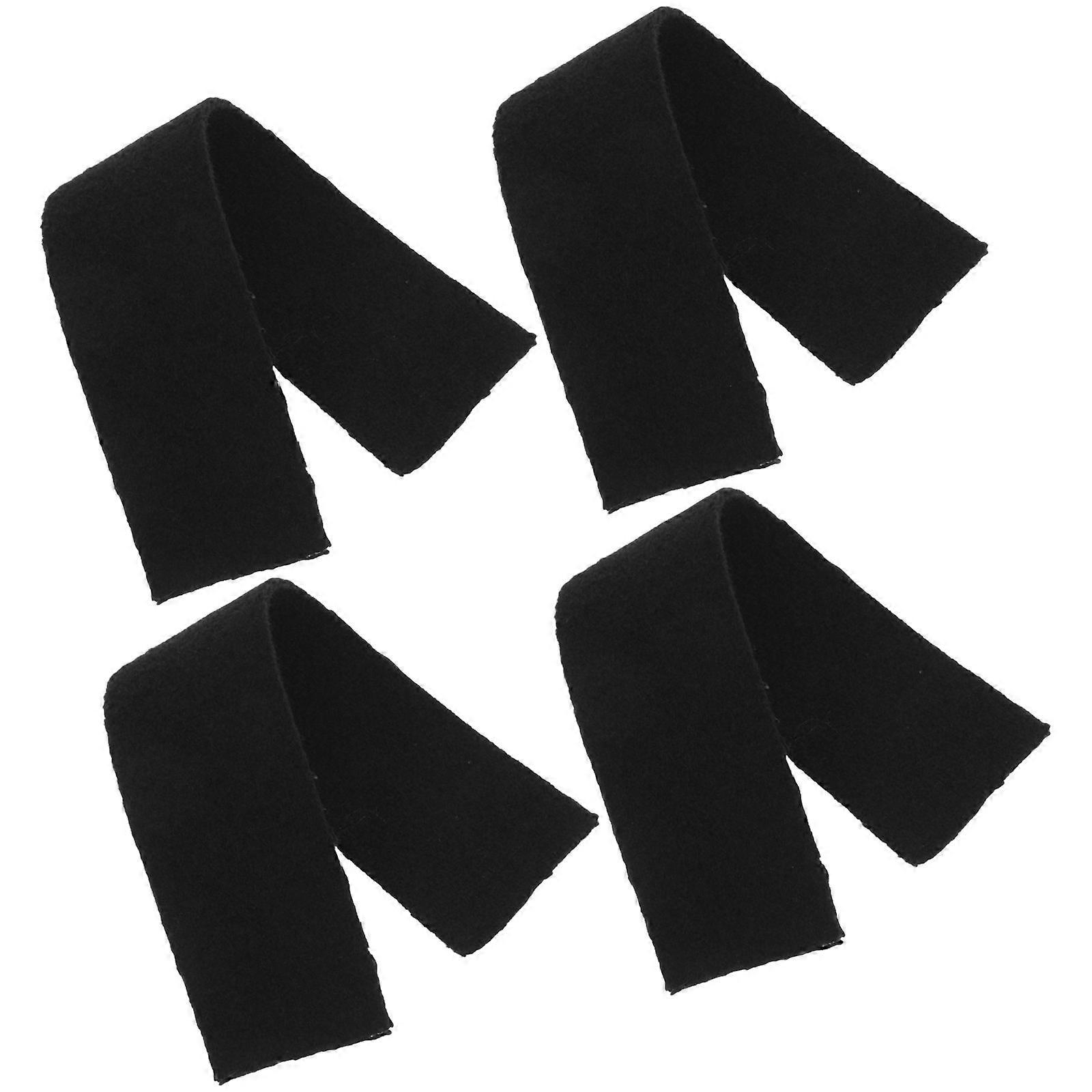 Practice Mute Pad Erhu Sound Filter Black Wool Interference Minimization For Performance 4Pcs