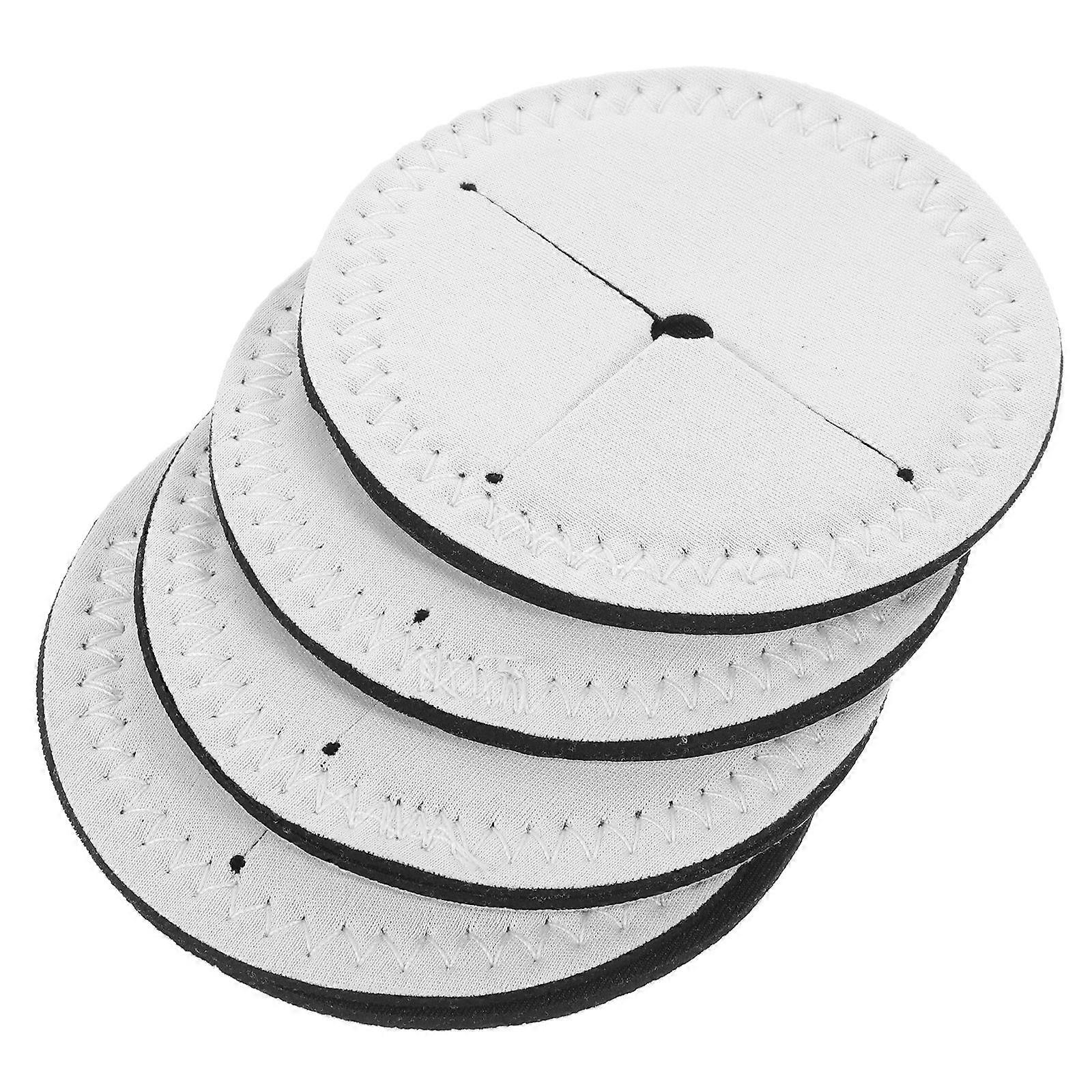 4pcs Heat Transfer Coasters for Sublimation DIY Goblet Cup Mats, Soft Non Slip Wine Cushions, Unique Design Table Accessories for Home Bar