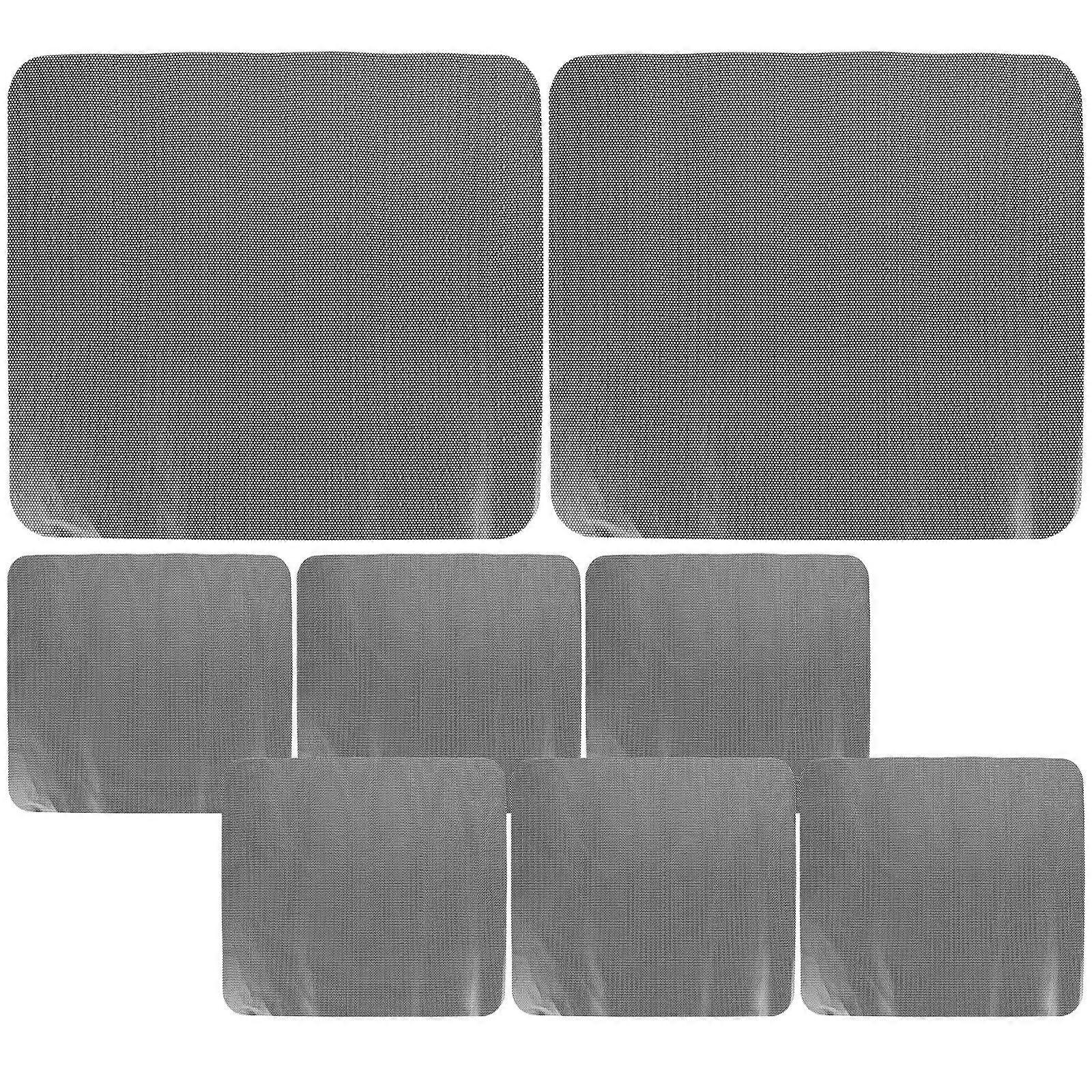 Black Car Window Shade for Sunshade Use Protects from UV Rays and Heat with PVC Material 8 Pieces