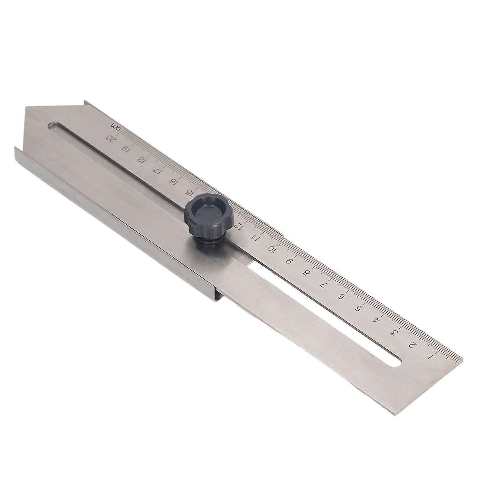 Sliding Line Ruler 0‑200mm Stainless Steel Line Scribing Marking Tool for Woodworking