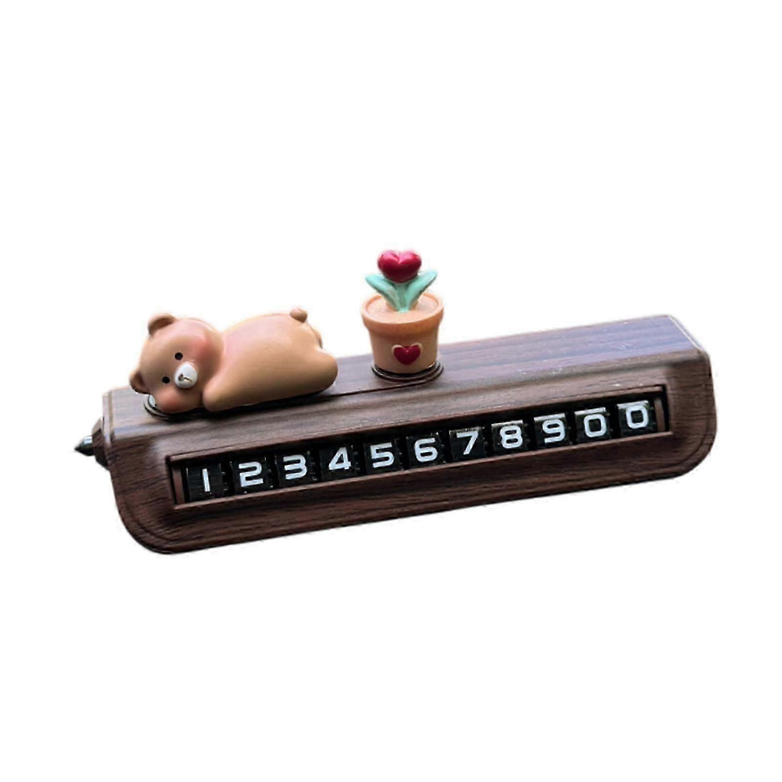 Generic Car Temporary Parking Card Plate Dashboard Decor for Automobile