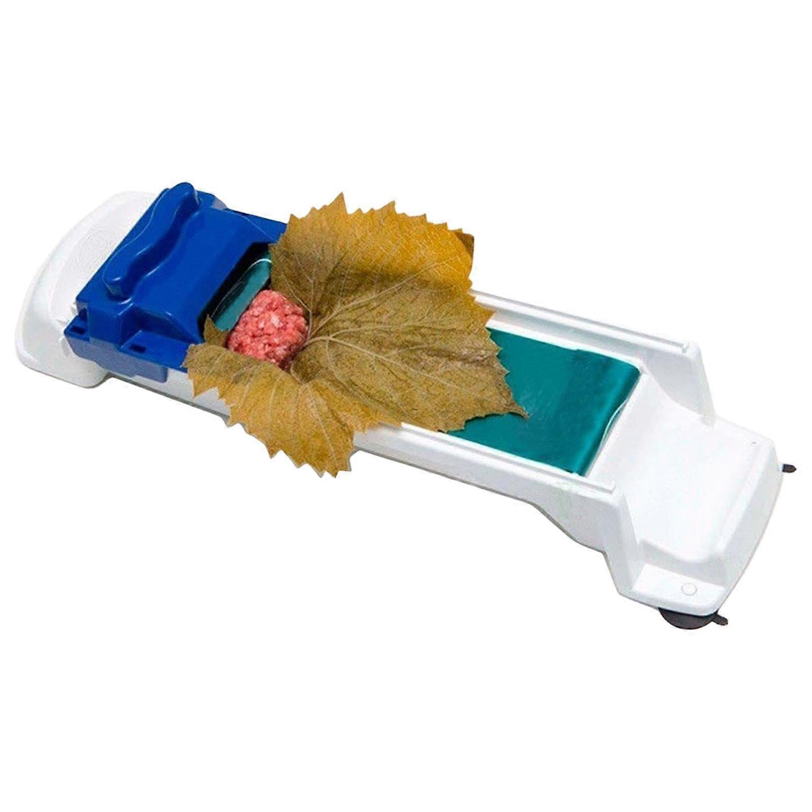 Grape Leaf Rolling Machine, Stuffed Leaves Roll Maker, Food Grade Plastic, Compact Picnic Tool, Fits Standard Leaves