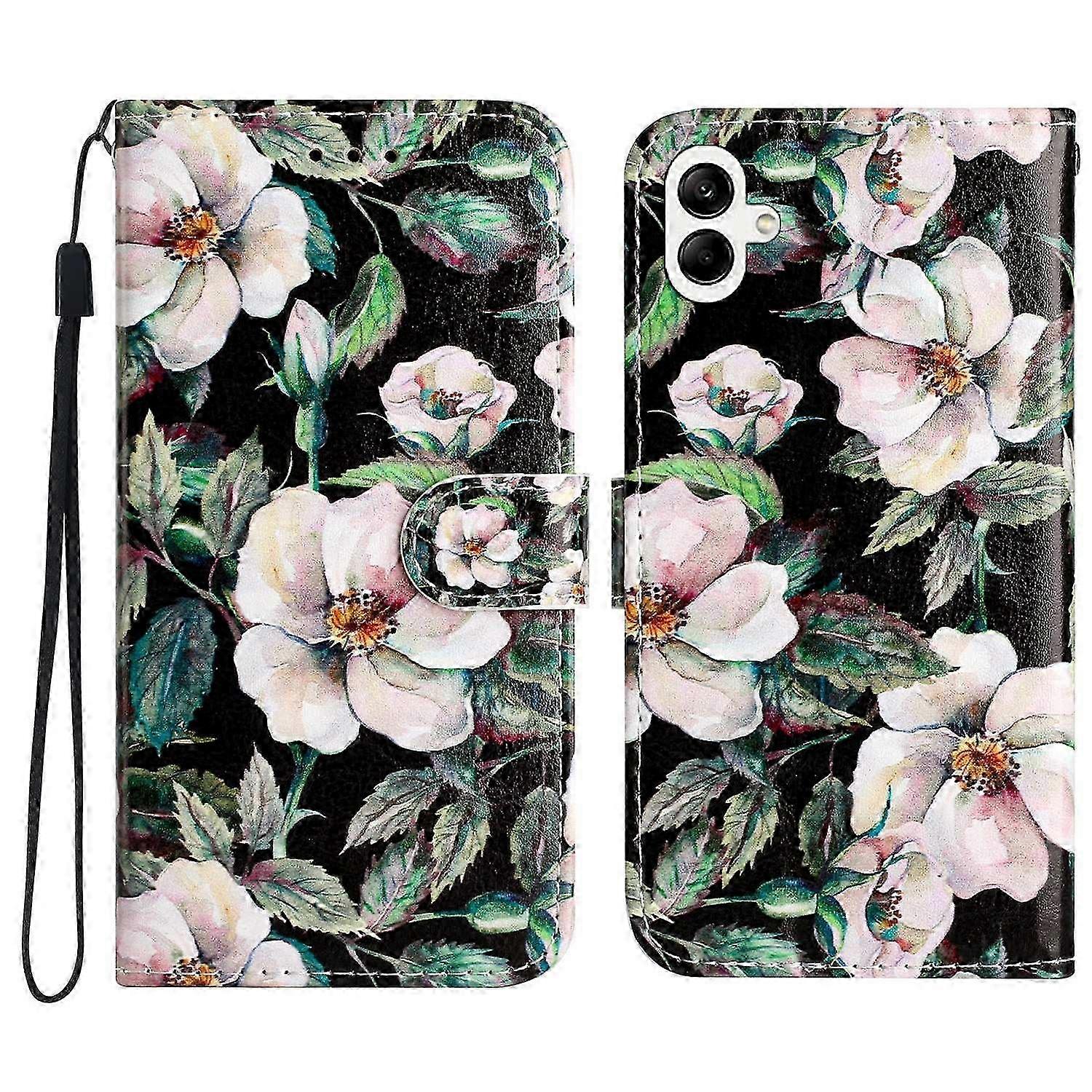 Galaxy A06 Wallet Case with Printed Pattern & Leather Cover for Phone Protection