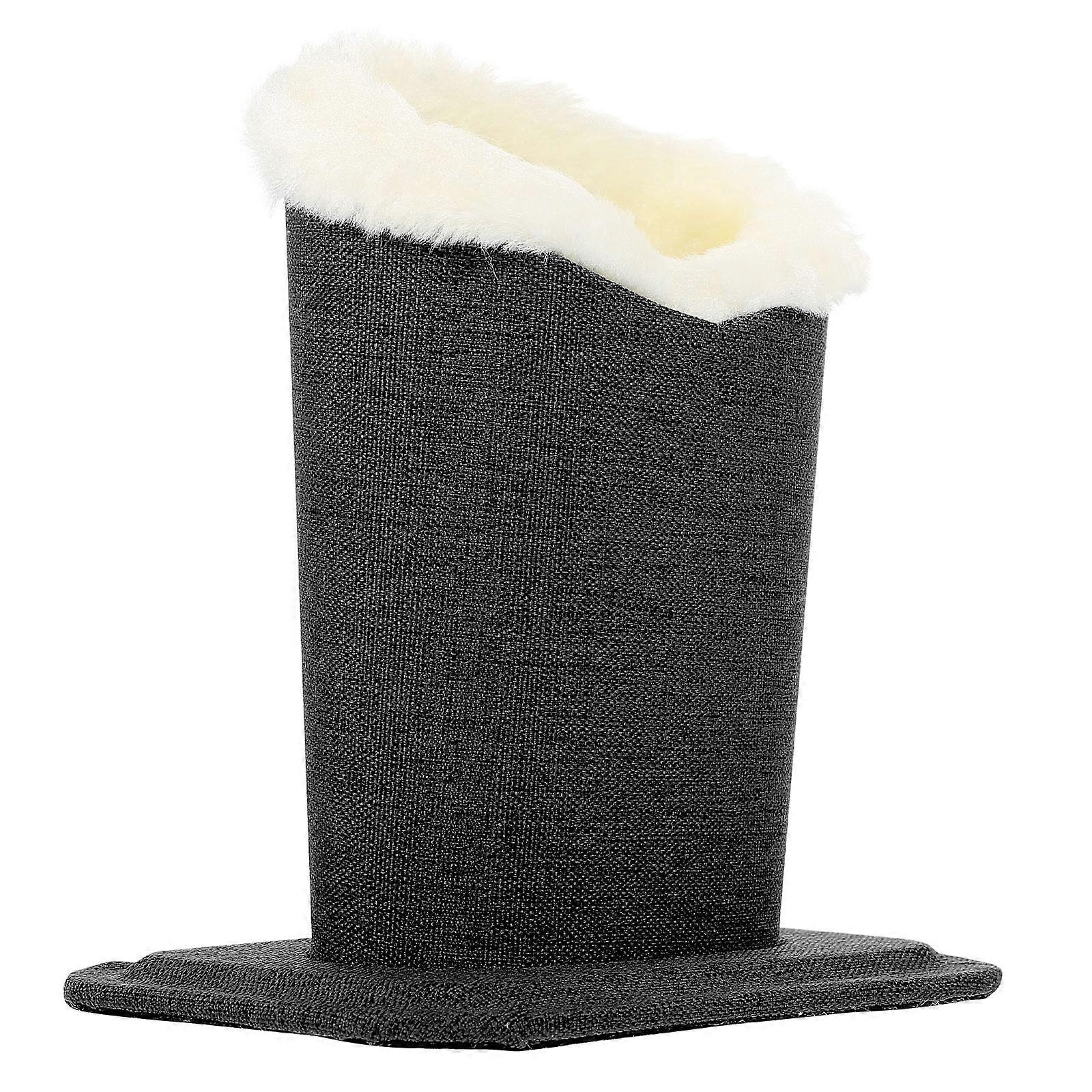 Plush Glasses Stand with Wide Base   Soft Eyeglasses Holder for Desk, Linen Fabric Design, Open Style Eyewear Organizer for Home & Office Use