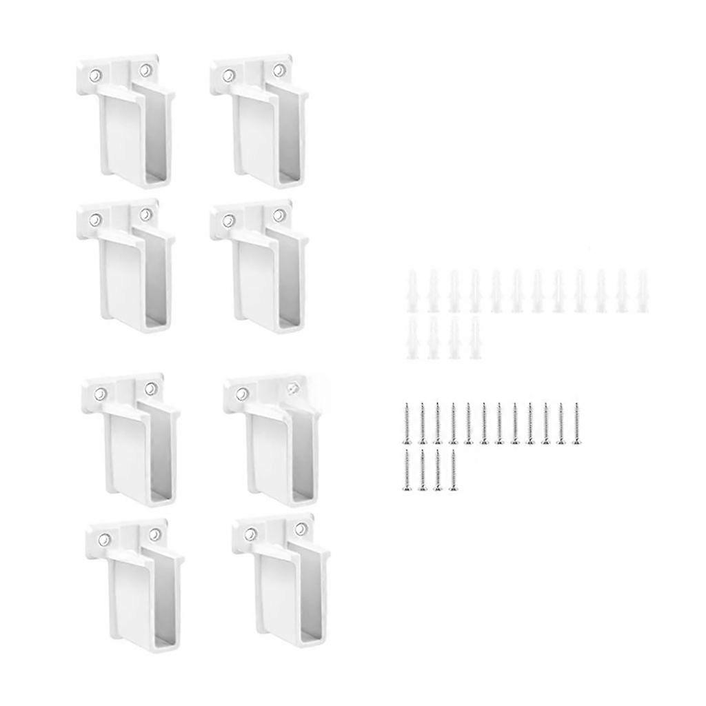 8/12Pcs Wire Shelf Corner Support Bracket Closet Rod Socket Mounting Brackets