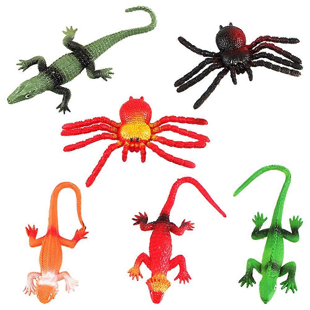Mini Lizard Toy Realistic Lizard Fake Spider Statues Cognitive Development Teaching Props Children 1Set