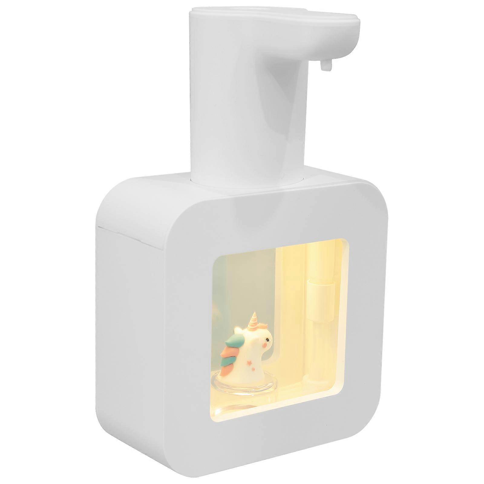 Refillable Automatic Soap Dispenser Cute Unicorn Shaped For Families Touchless Operation ABS PC PVC 20.2x12.2cm 1Set
