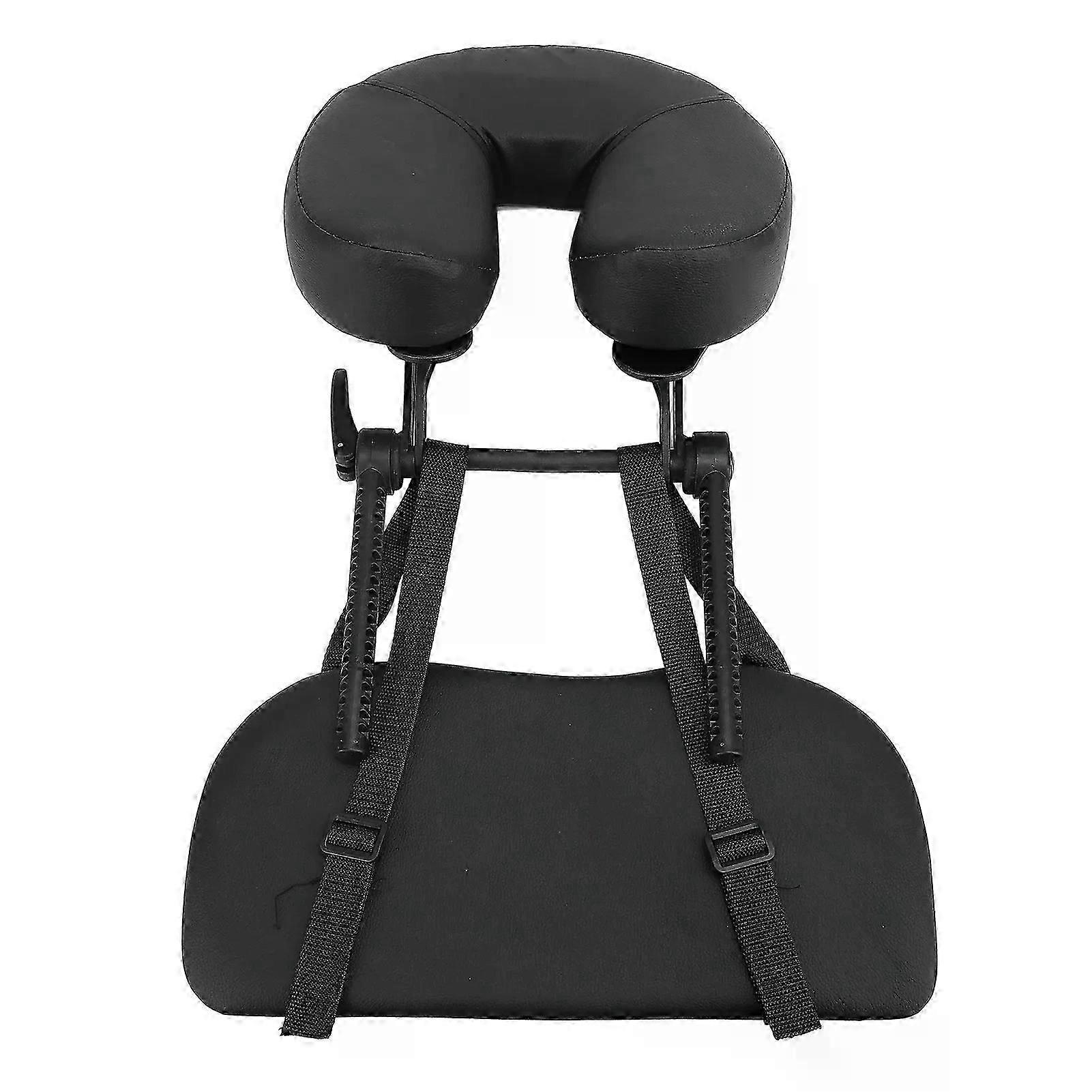 Beauty Bed Headrest PU U Shape Folding Black Adjustable Massage Face Pillow Replacement ComFit For table Fit For Beauty Salon