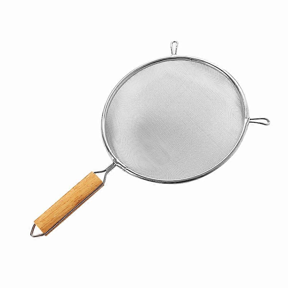Stainless Steel Filter Handheld Round Shape Sieve for Home 1Pcs Silver