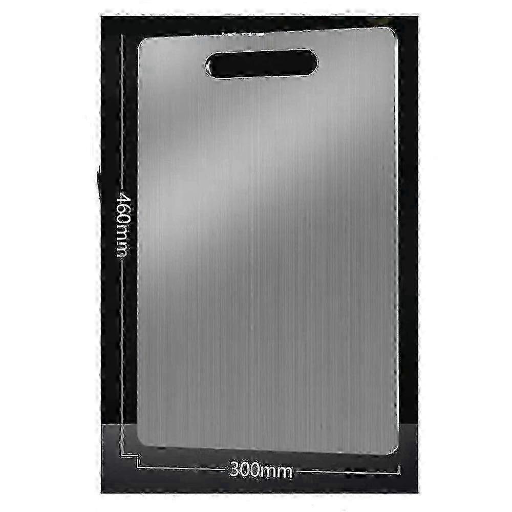 Titanium food prep board for hygienic cooking
