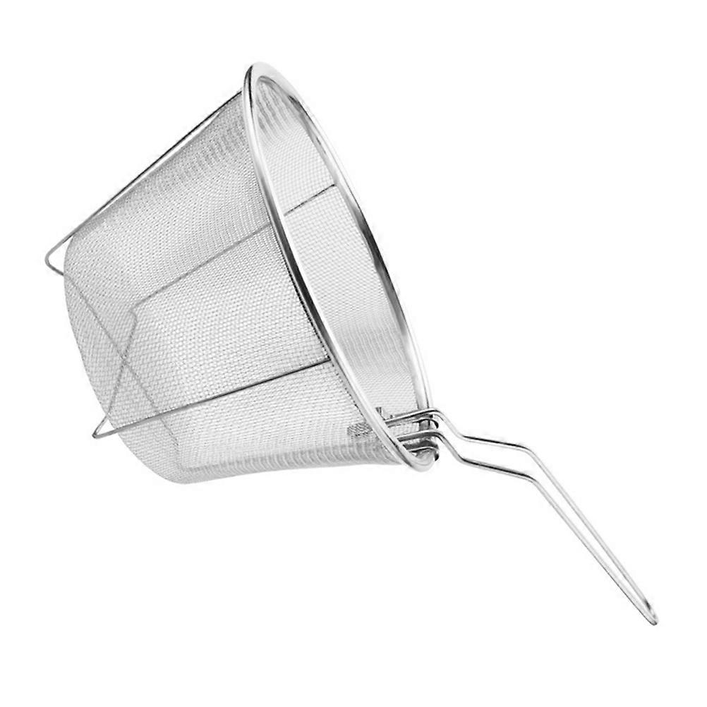 Stainless Steel Deep Frying Basket with Nonslip Handle – Easy to Use Multipurpose Kitchen Tool for French Fries, Chicken, and Snacks