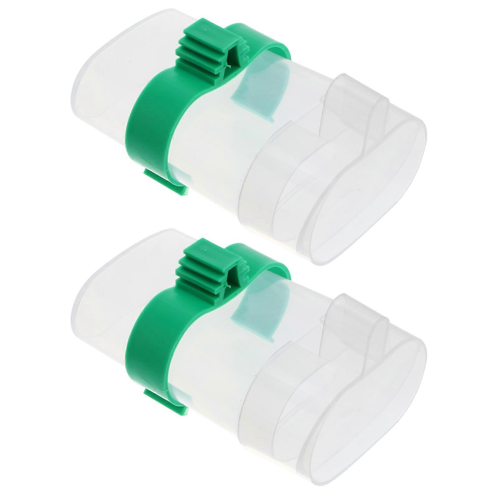 2PCS Plastic Parrot Drinking Bottle Feeder Pet Bird Dual Use Automatic Water Feeder